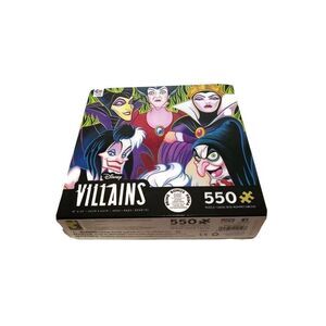 Disney Villains Puzzle 500+ Piece w/ Poster, Ceaco 42404 size 18x24, 550 pcs